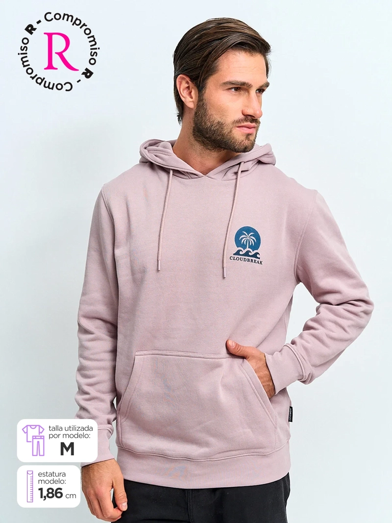 POLERÓN HOMBRE CLOUDBREAK ALGODÓN HOODIE PRINT - 1