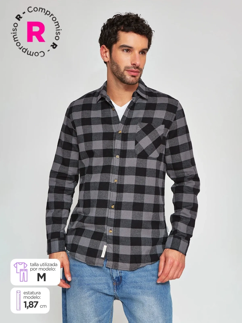 CAMISA HOMBRE CLOUDBREAK ALGODÓN MANGA LARGA TWILL - 1