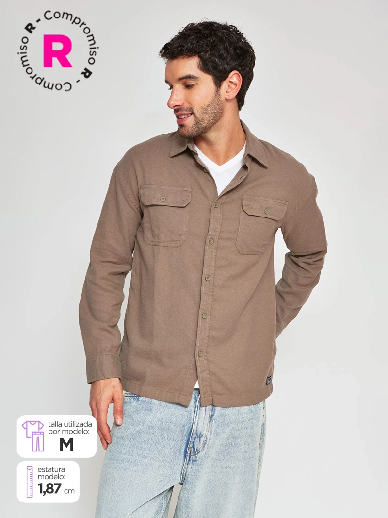 CAMISA HOMBRE CLOUDBREAK ALGODÓN MANGA LARGA - 1