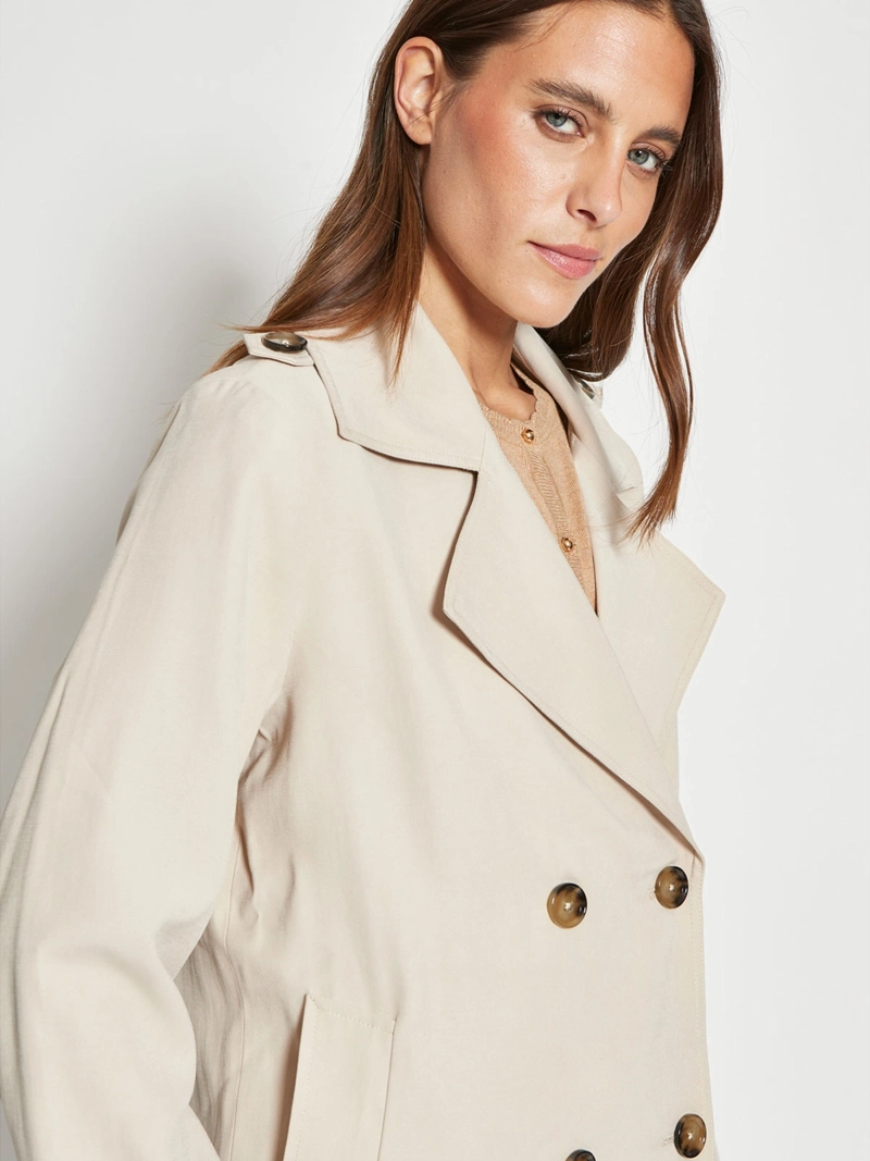 CHAQUETA MUJER CACHAREL TRENCH CORTO - 3