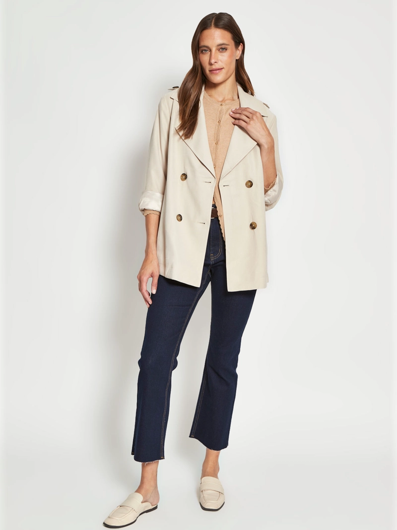 CHAQUETA MUJER CACHAREL TRENCH CORTO - 4