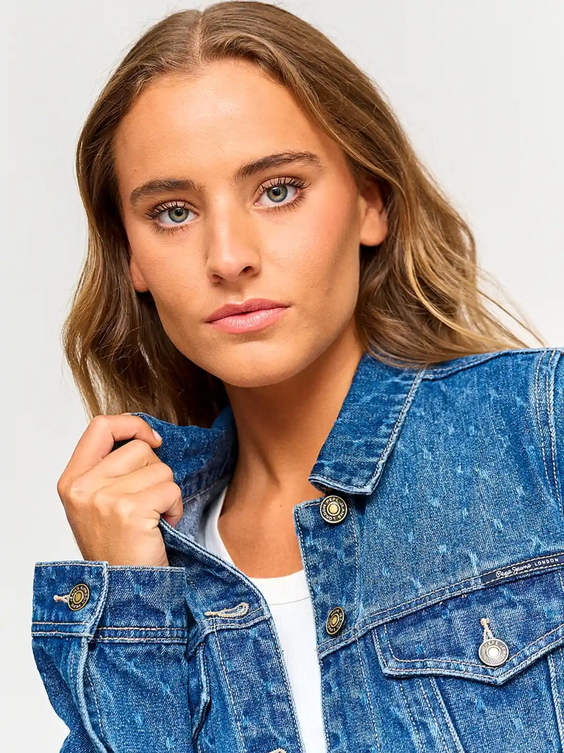 CHAQUETA MUJER PEPE JEANS ALGODÓN SLIM DENIM - 3