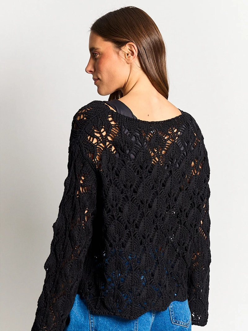 SWEATER MUJER MARQUIS ALGODÓN CALADO - 2