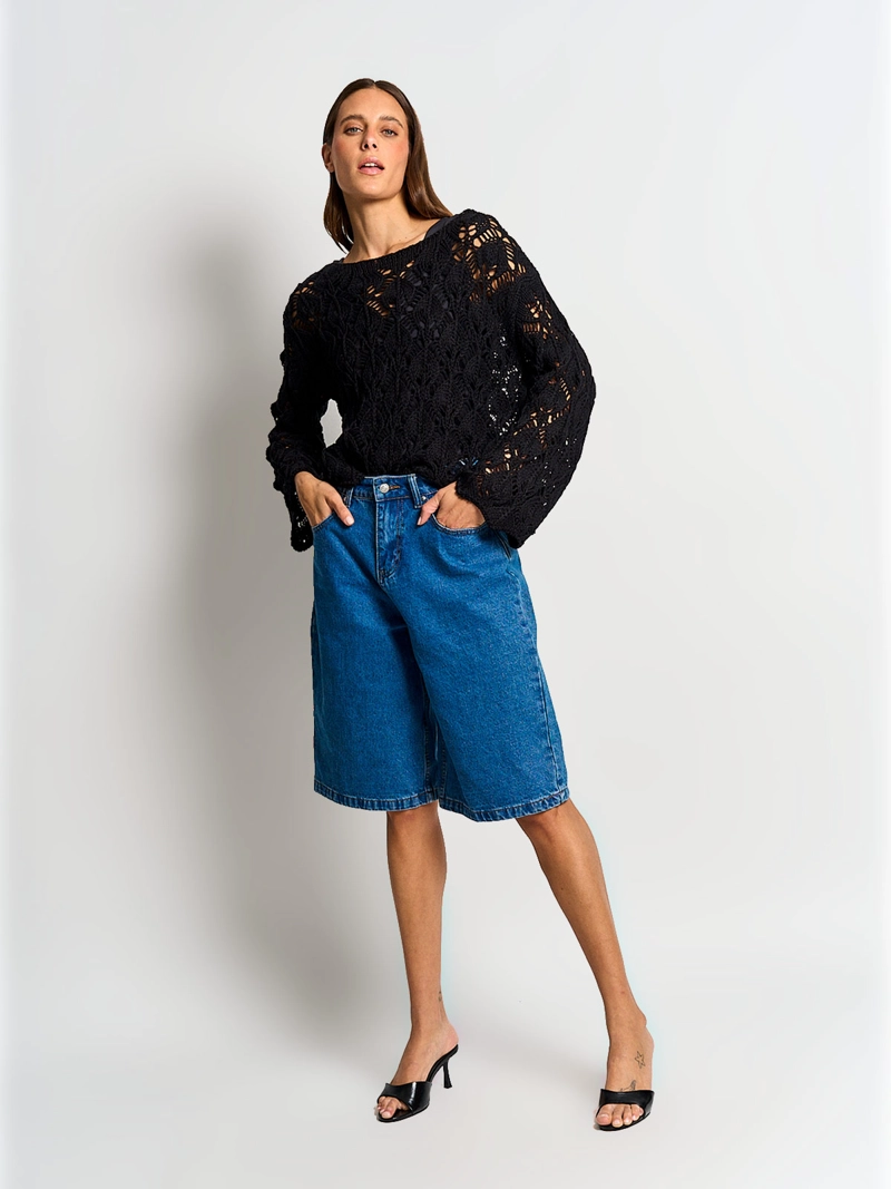 SWEATER MUJER MARQUIS ALGODÓN CALADO - 4