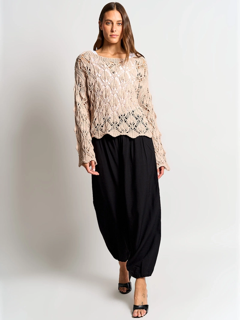 SWEATER MUJER MARQUIS ALGODÓN CALADO - 4