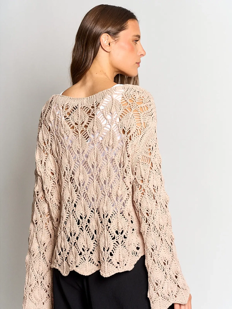 SWEATER MUJER MARQUIS ALGODÓN CALADO - 2