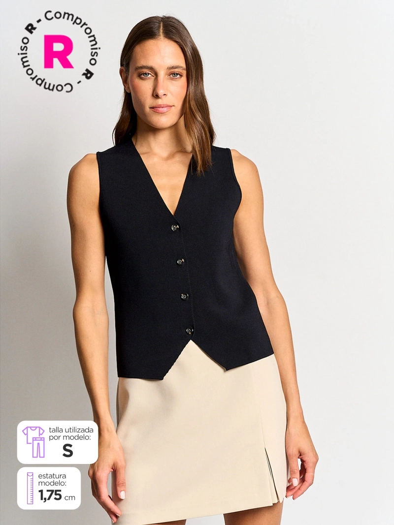 SWEATER MUJER MARQUIS SIN MANGAS - 1