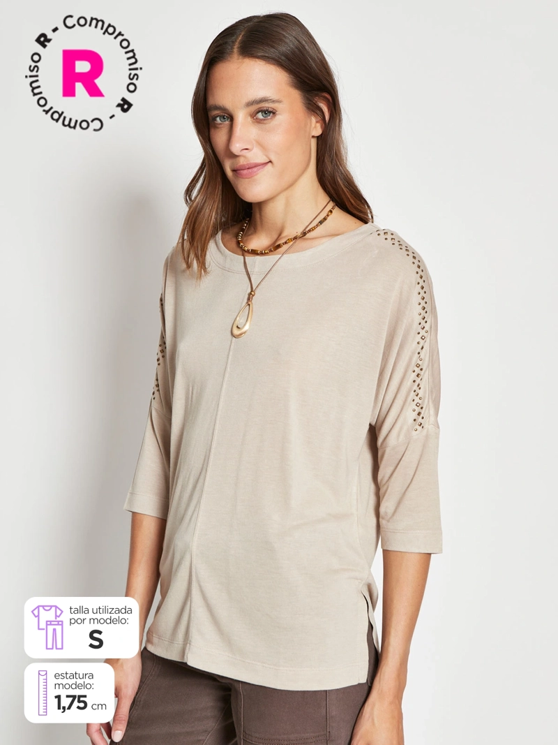 POLERA MUJER TATIENNE MANGA 3/4 - 1