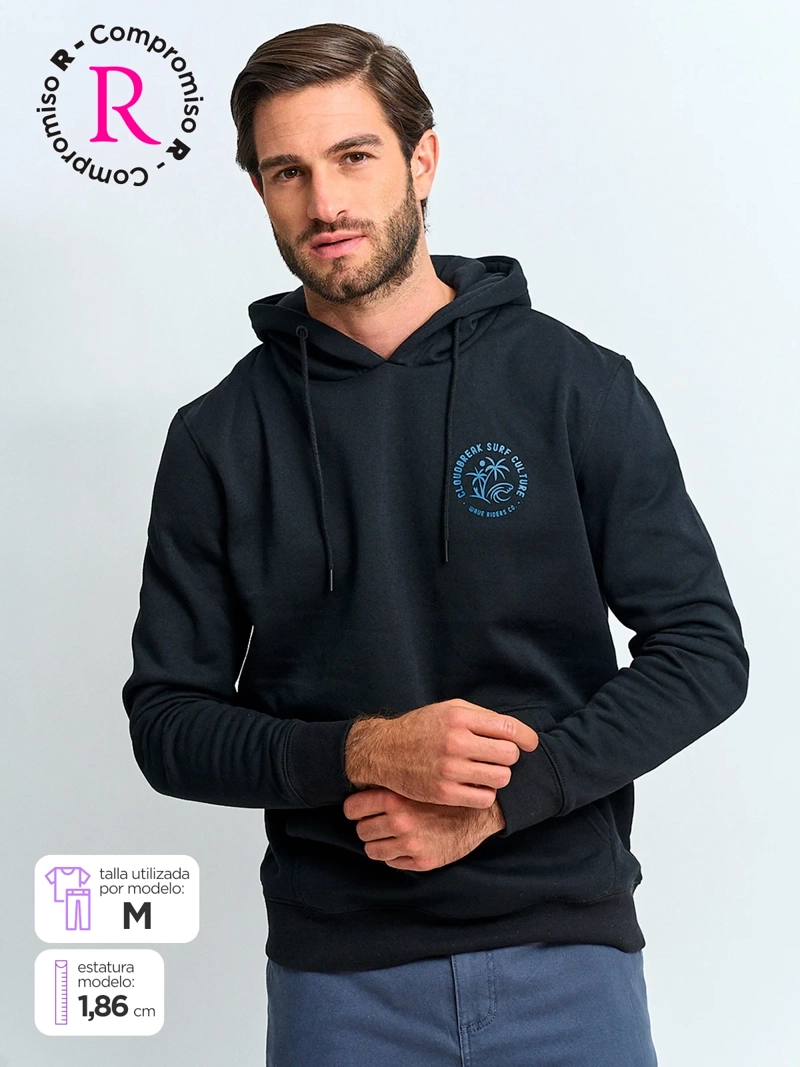 POLERÓN HOMBRE CLOUDBREAK ALGODÓN HOODIE PRINT