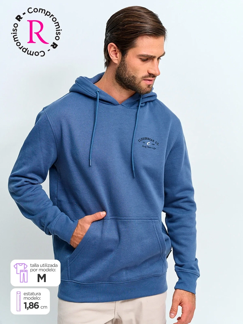 POLERÓN HOMBRE CLOUDBREAK ALGODÓN HOODIE PRINT