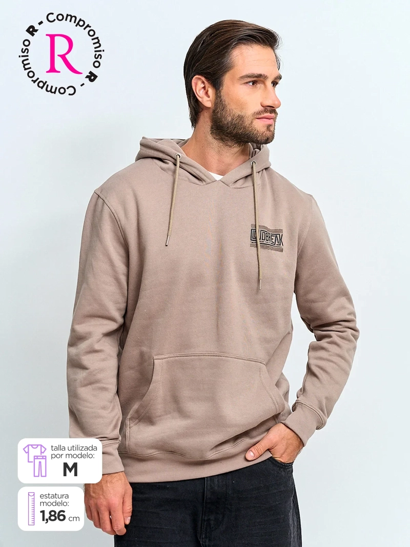 POLERÓN HOMBRE CLOUDBREAK ALGODÓN HOODIE PRINT