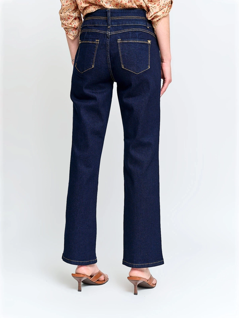 JEANS MUJER CACHAREL ALGODÓN RECTO PUSH UP - 3