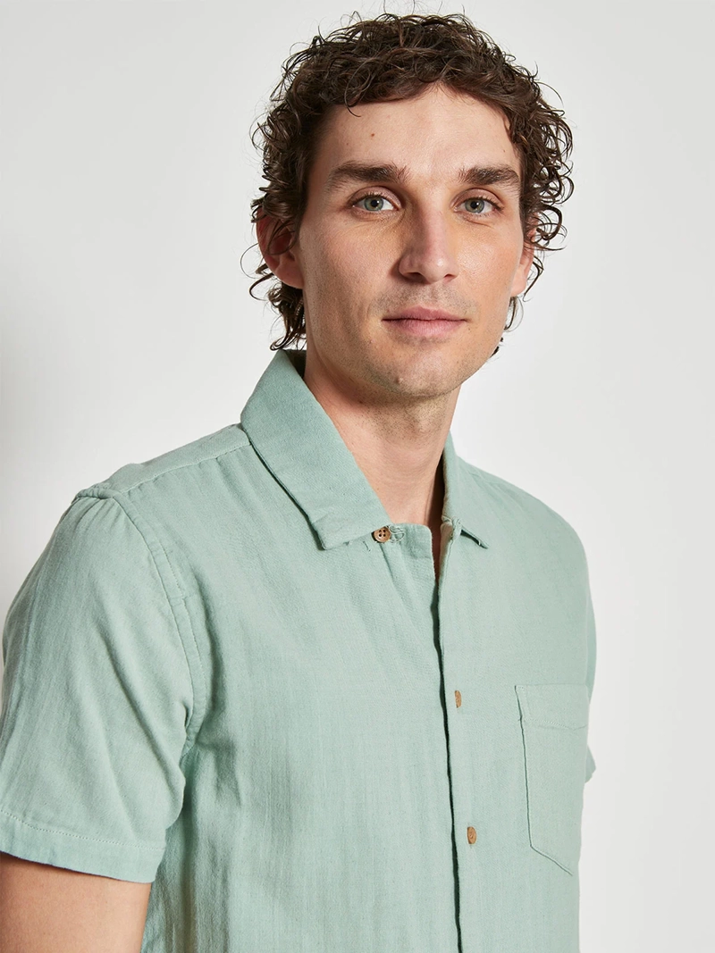 CAMISA HOMBRE AEROPOSTALE ALGODÓN MANGA CORTA TEXTURA - 3