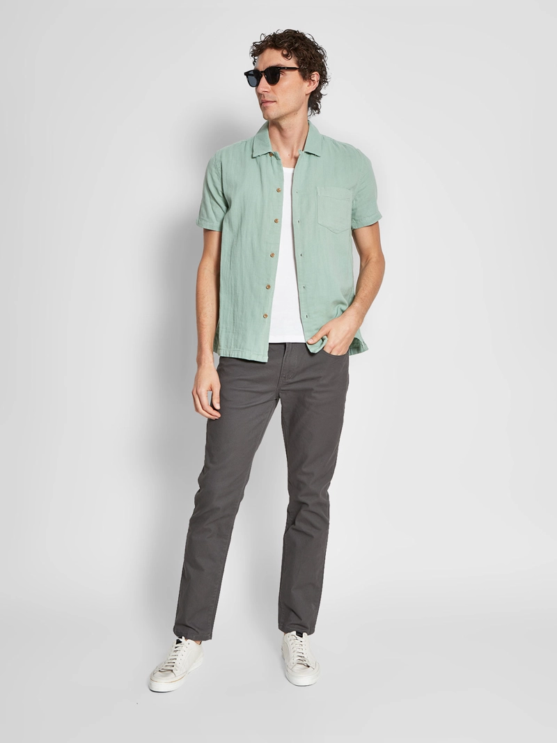 CAMISA HOMBRE AEROPOSTALE ALGODÓN MANGA CORTA TEXTURA - 4
