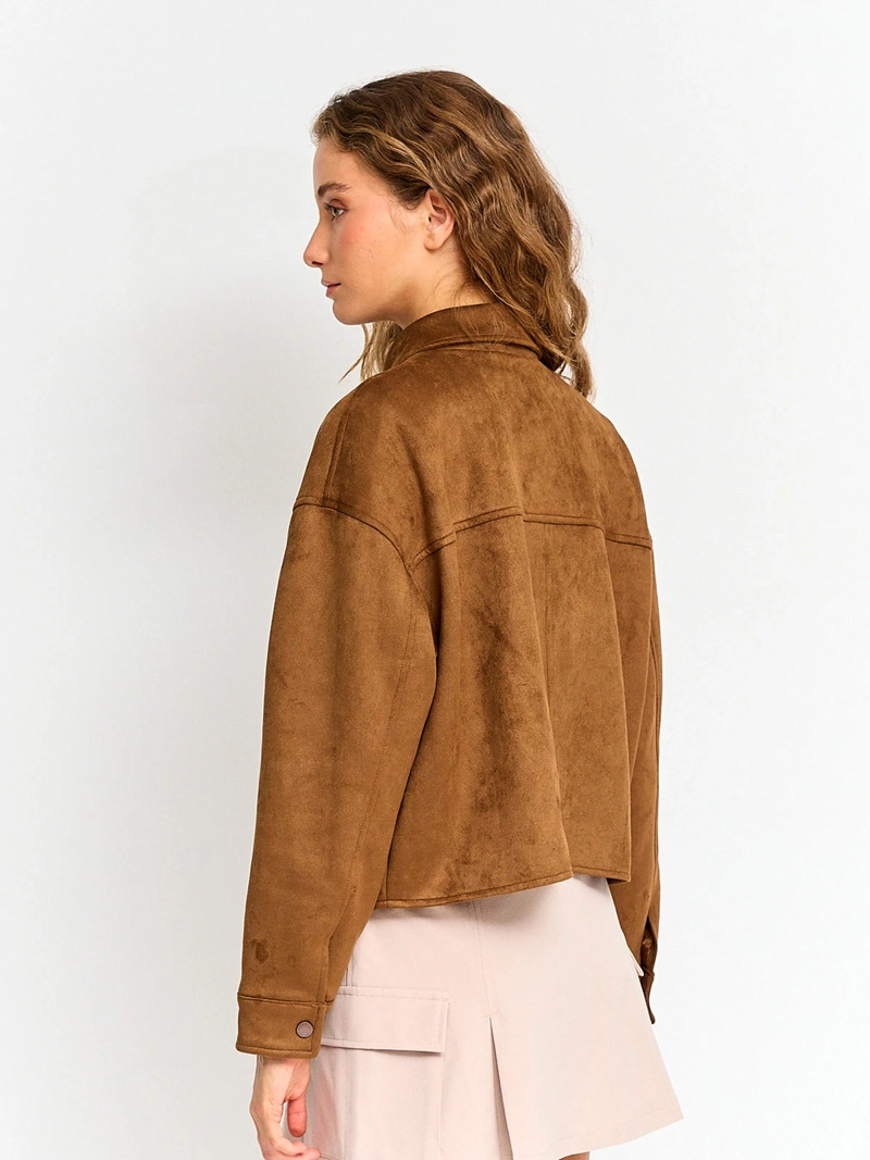 CHAQUETA MUJER INDEX EFECTO PIEL GAMUZA - 2