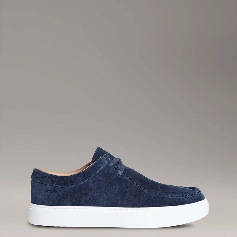 ZAPATILLAS HOMBRE CALVIN KLEIN CASUALES AZUL HM0HM01967DW4 CUERO - 1