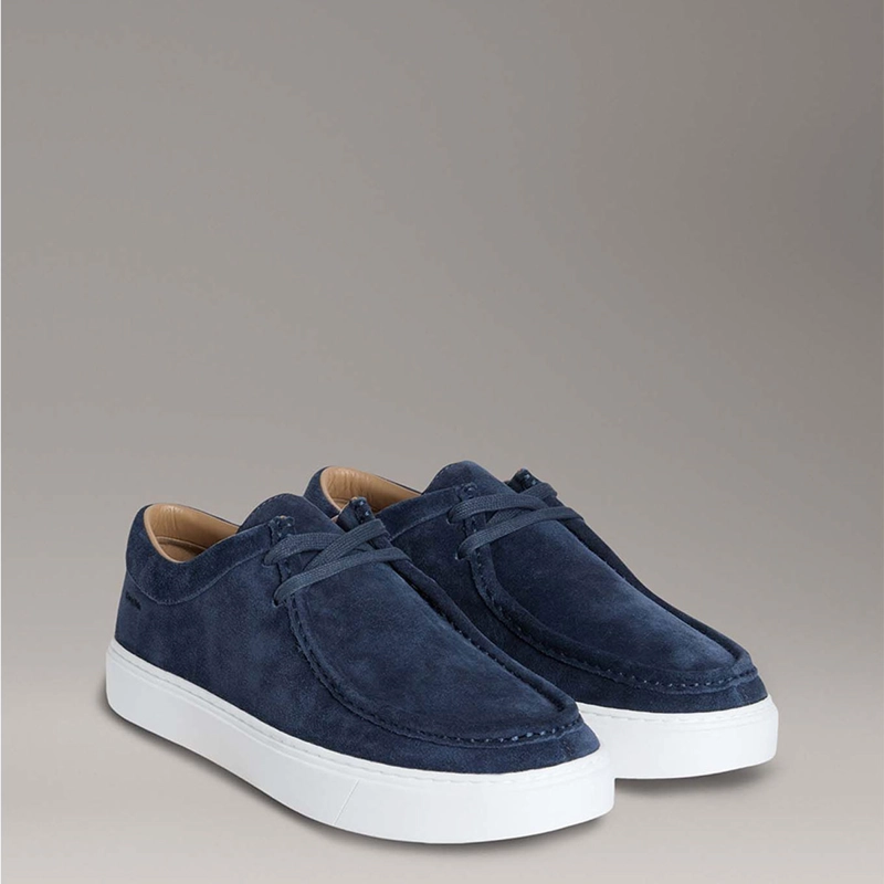 ZAPATILLAS HOMBRE CALVIN KLEIN CASUALES AZUL HM0HM01967DW4 CUERO - 2