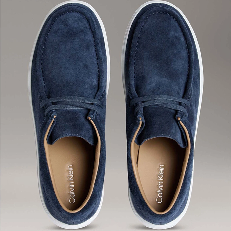 ZAPATILLAS HOMBRE CALVIN KLEIN CASUALES AZUL HM0HM01967DW4 CUERO - 3