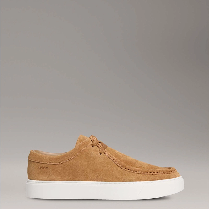 ZAPATILLAS HOMBRE CALVIN KLEIN CASUALES CAFÉ HM0HM01967GCX CUERO - 1