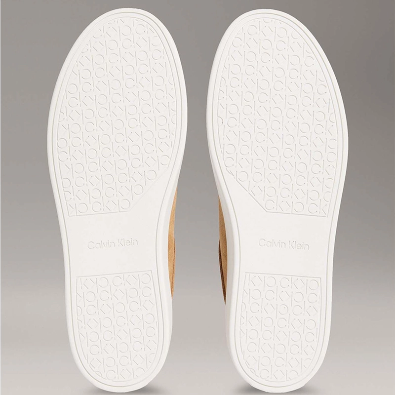 ZAPATILLAS HOMBRE CALVIN KLEIN CASUALES CAFÉ HM0HM01967GCX CUERO - 4