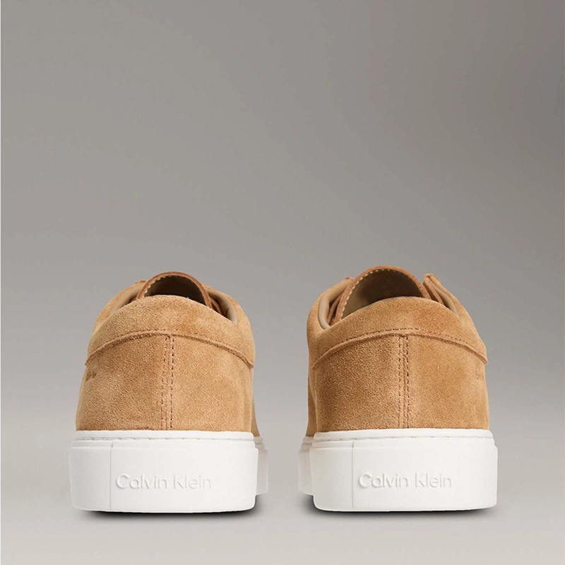 ZAPATILLAS HOMBRE CALVIN KLEIN CASUALES CAFÉ HM0HM01967GCX CUERO - 5