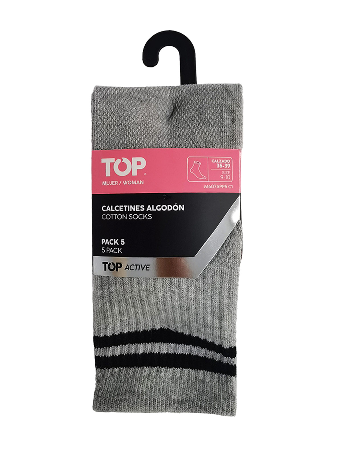 PACK 5 CALCETINES MUJER TOP DEPORTIVOS MEDIA CAÑA - 5