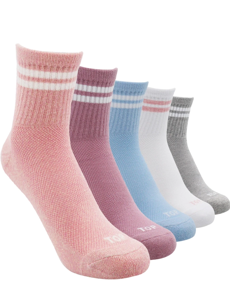 PACK X5 CALCETINES MUJER TOP ALGODÓN DEPORTIVOS - 1