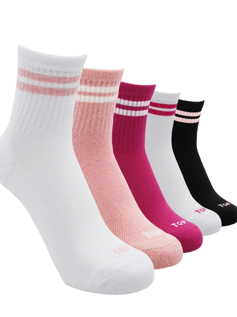 PACK X5 CALCETINES MUJER TOP ALGODÓN DEPORTIVOS - 1