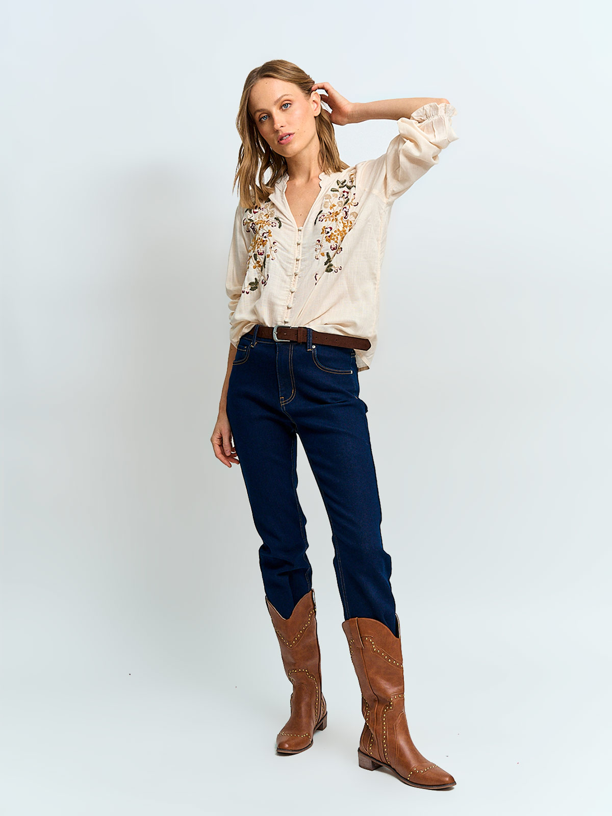 BLUSA MUJER TATIENNE MANGA LARGA - 4