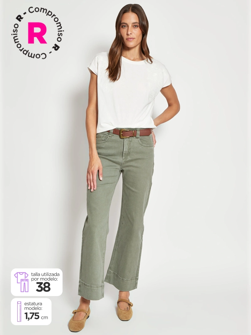PANTALÓN MUJER REGATTA ALGODÓN GABARDINA - 1