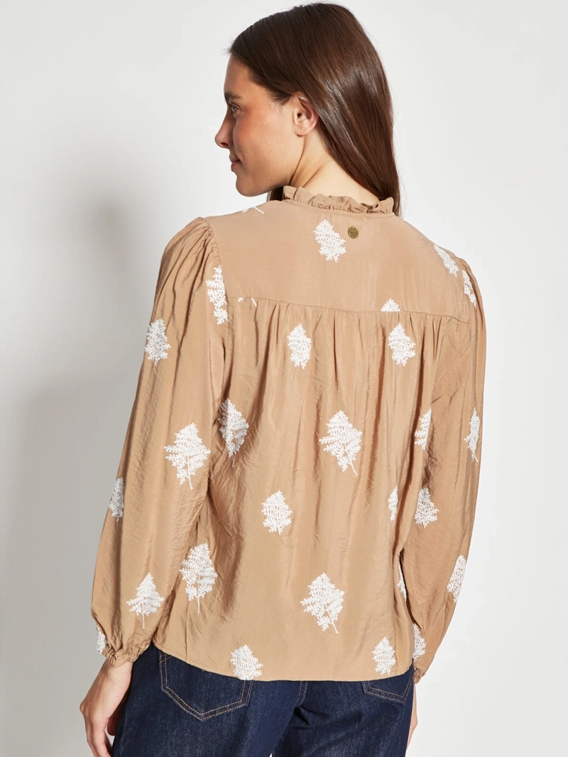 BLUSA MUJER REGATTA MANGA LARGA BORDADA - 2