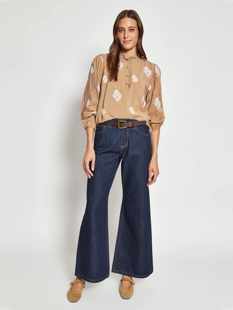 BLUSA MUJER REGATTA MANGA LARGA BORDADA - 4