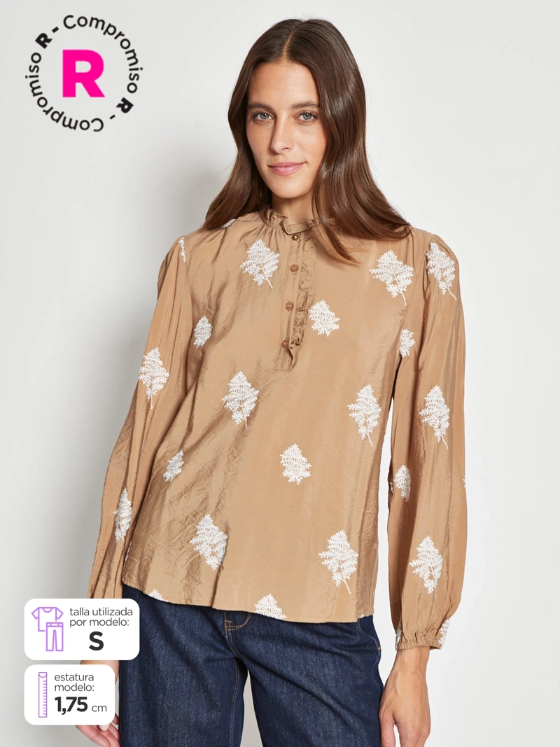 REGATTA BLUSA MUJER REGATTA MANGA LARGA BORDADA