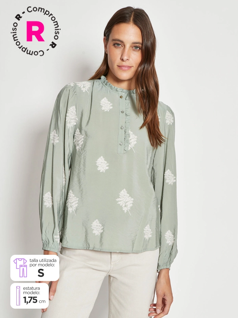 REGATTA BLUSA MUJER REGATTA MANGA LARGA BORDADA