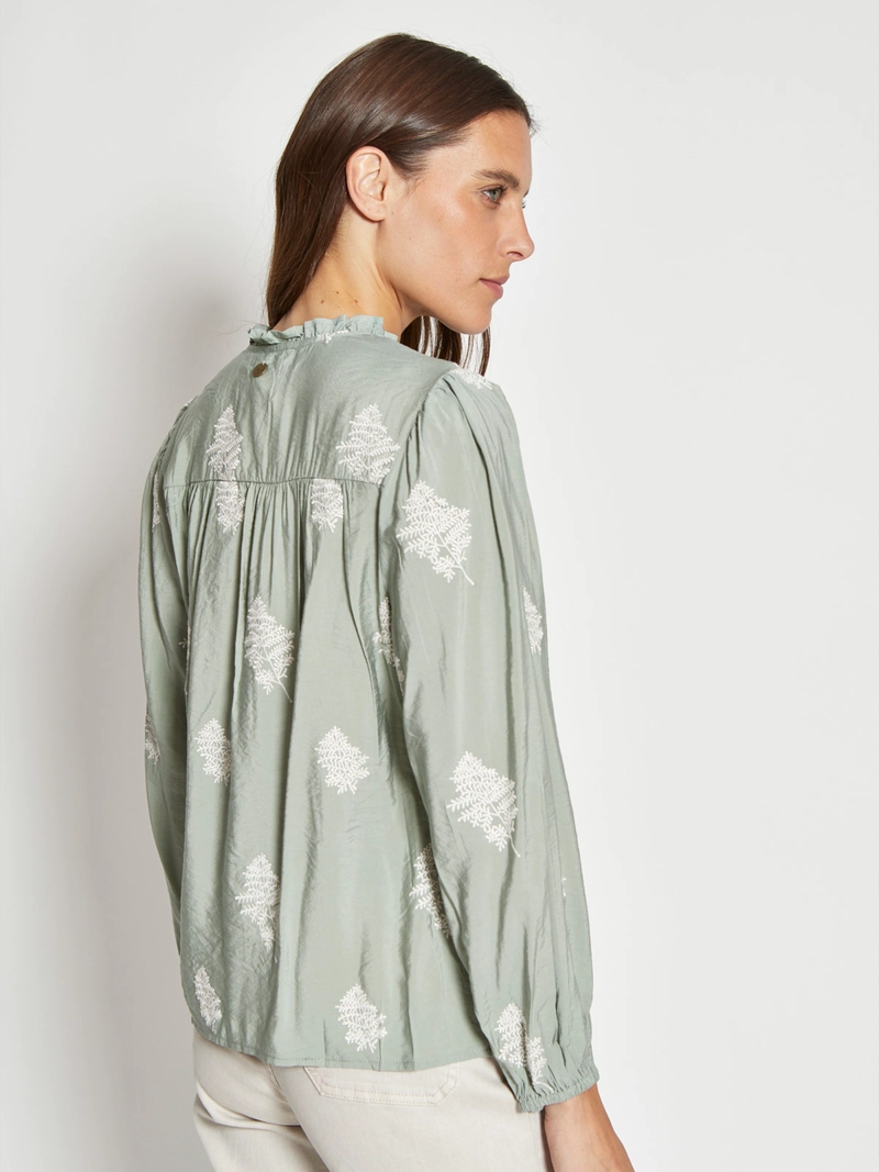 BLUSA MUJER REGATTA MANGA LARGA BORDADA - 2