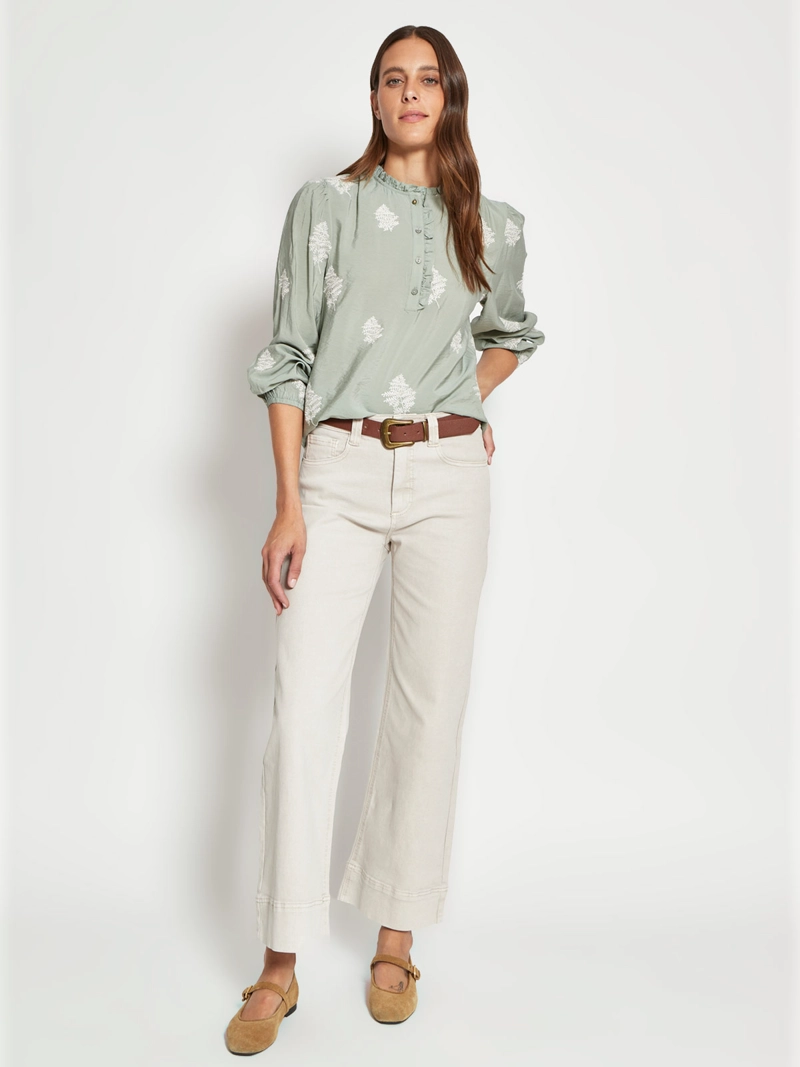 BLUSA MUJER REGATTA MANGA LARGA BORDADA - 4
