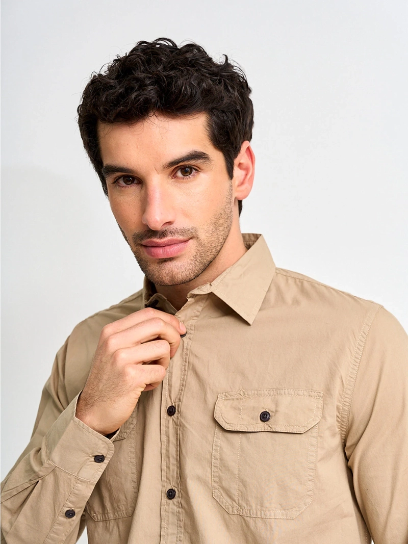 CAMISA HOMBRE ROBERT LEWIS ALGODÓN MANGA LARGA - 3