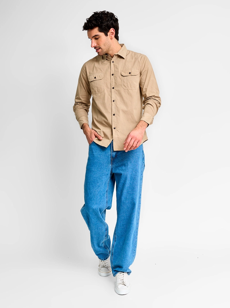 CAMISA HOMBRE ROBERT LEWIS ALGODÓN MANGA LARGA - 4