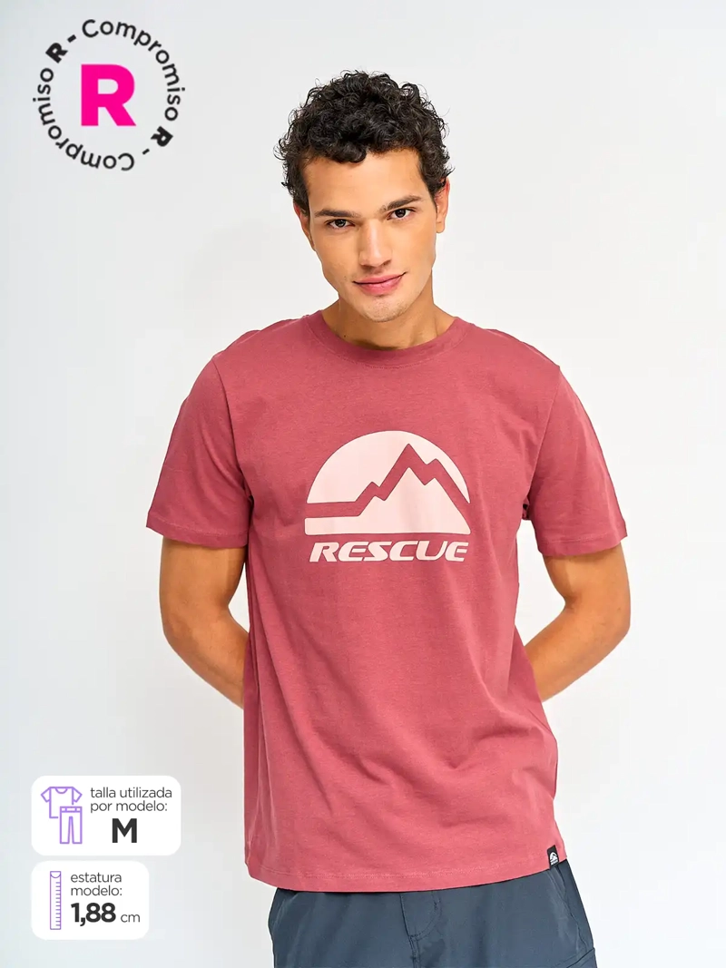 POLERA MANGA CORTA HOMBRE RESCUE LOGO