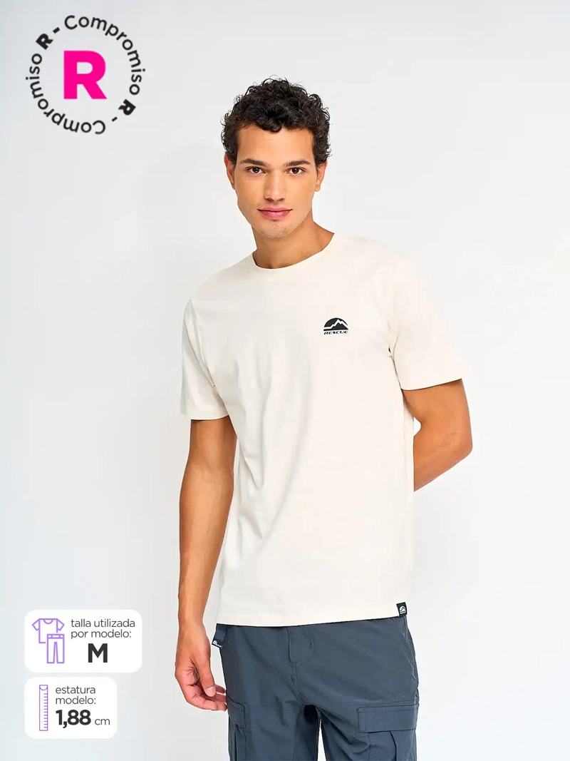 POLERA MANGA CORTA HOMBRE RESCUE LOGO