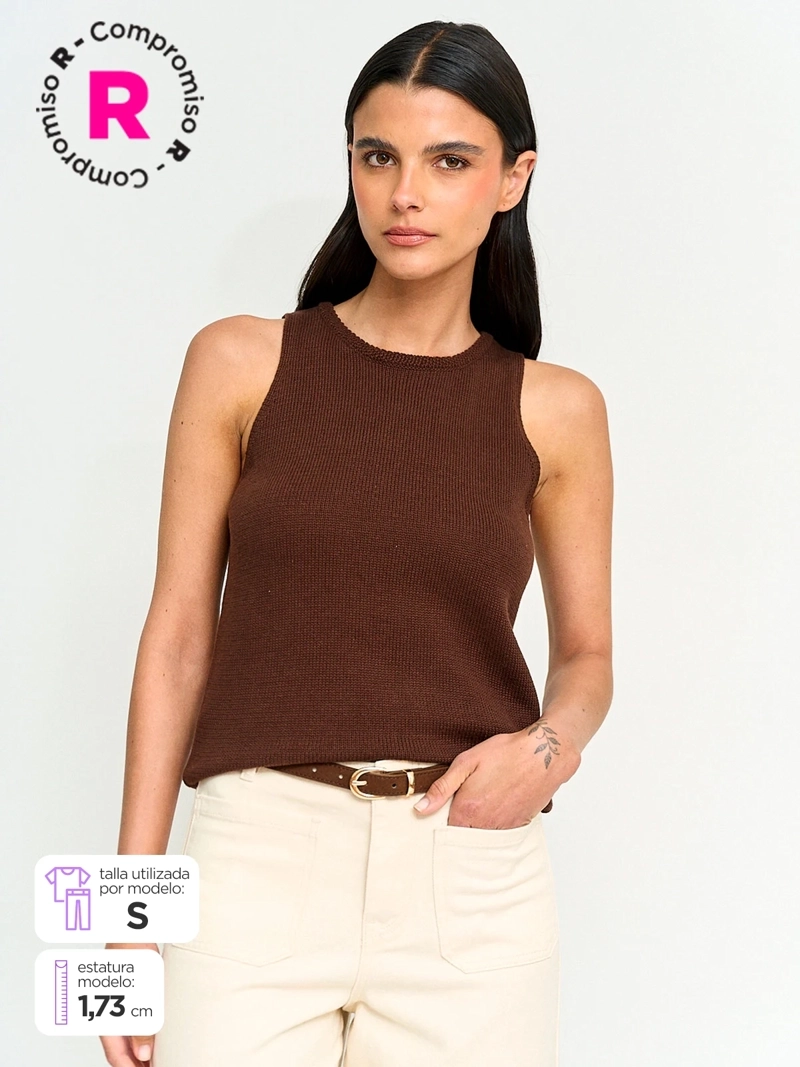 SWEATER MUJER MARQUIS SIN MANGAS - 1