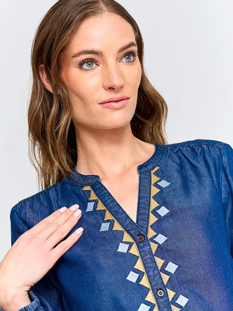 BLUSA MUJER AZIZ MANGA LARGA - 3