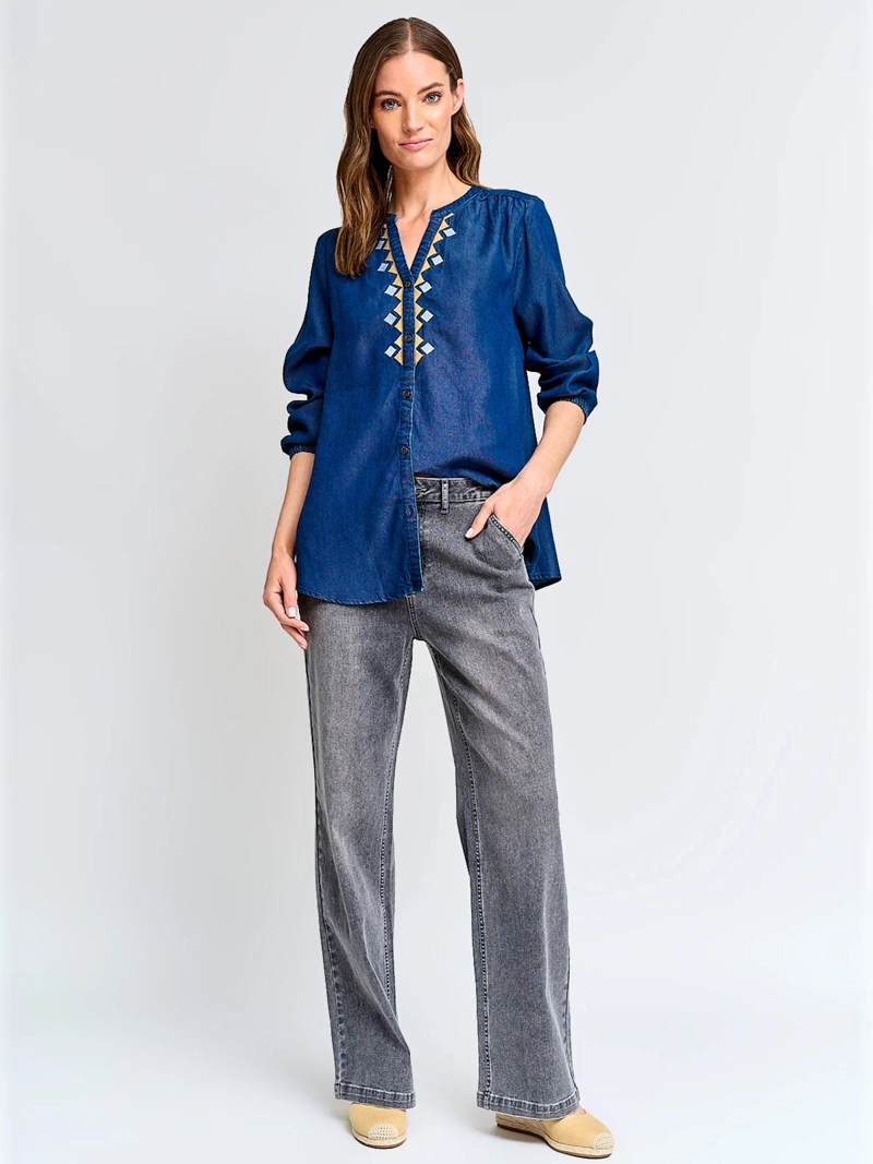 BLUSA MUJER AZIZ MANGA LARGA - 4