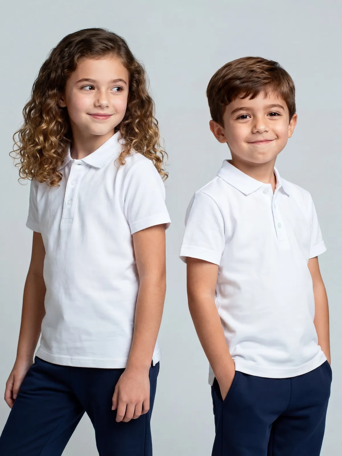 POLERA NIÑO TEST CUELLO PIQUE - 1