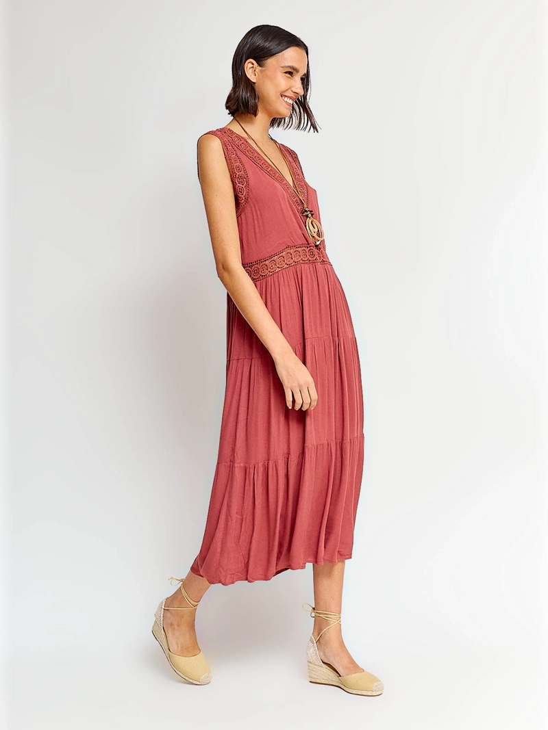 VESTIDO MUJER TATIENNE MIDI MACRAMÉ - 2