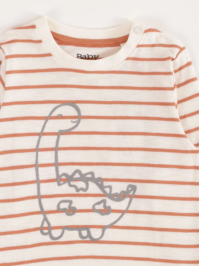 POLERA MANGA LARGA ALGODÓN NIÑO BABY HARVEST LÍNEAS - 3