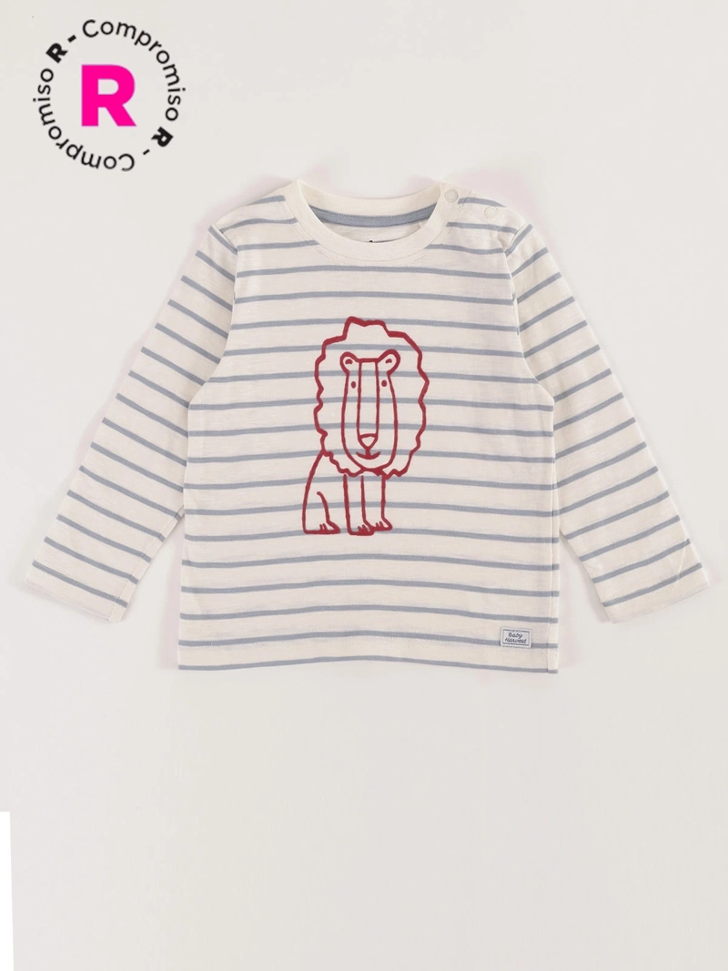 POLERA MANGA LARGA ALGODÓN NIÑO BABY HARVEST LÍNEAS