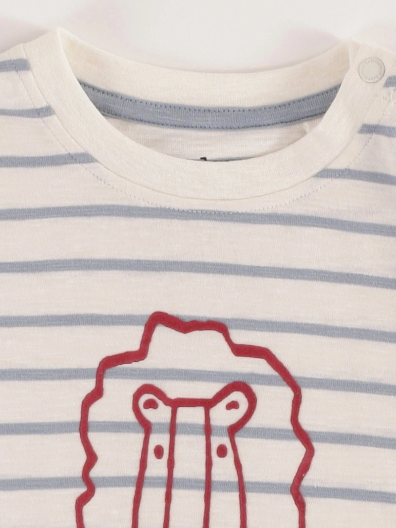 POLERA MANGA LARGA ALGODÓN NIÑO BABY HARVEST LÍNEAS - 3