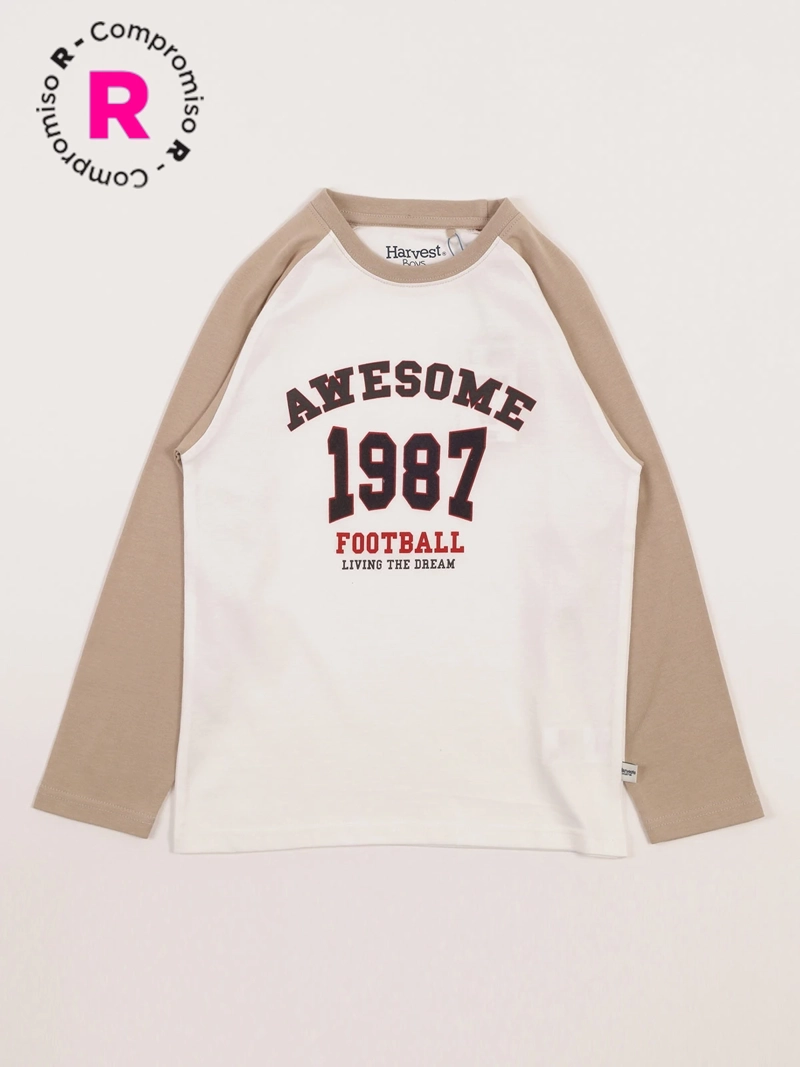 POLERA MANGA LARGA ALGODÓN NIÑO HARVEST FOOTBALL - 1