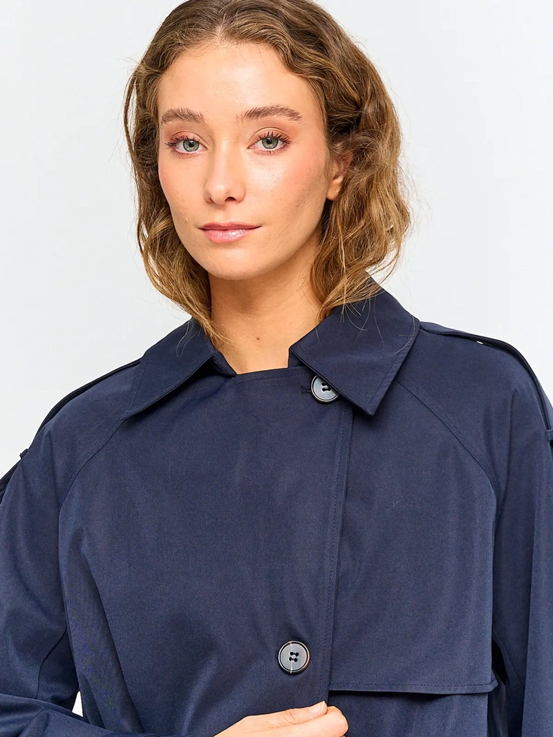 CHAQUETA MUJER INDEX ALGODÓN TRENCH CORTO - 3